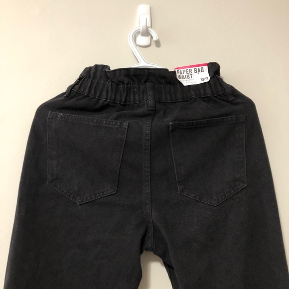 BNWT Paper Bag Waist, SWS denim co Black Jeans. Sz XS. - Picture 4 of 9